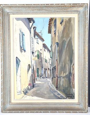 Jean-Claude DRUON (?-2020). "Vue de Ramatuelle", huile sur t…