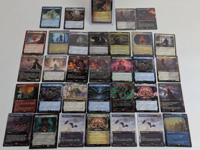 beaucoup de cartes sur la table