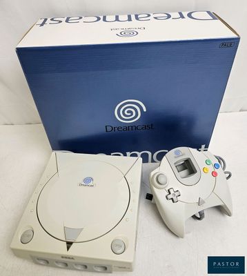 an image of a game console with a controller and a box