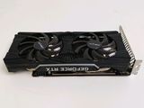 a close up of a video card on a white surface