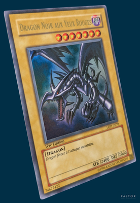 a close up of a card with a dragon on it