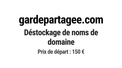 Nom de domaine gardepartagee.com.