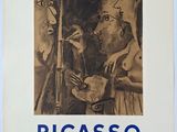 a black and white photo of a poster for picassoo
