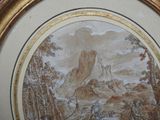 a picture of a painting on the wall of a room