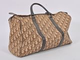 michael korsch monogram print duffel bag with leather handles