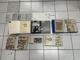 a lot of stamps on the floor of this room