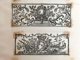 quatre types différents de motifs décoratifs sur un mur blanc