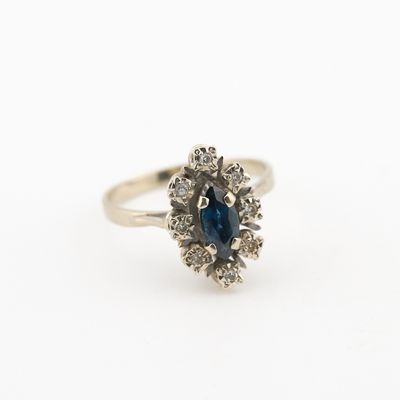 la bague en saphir et diamant