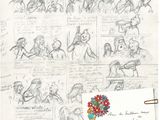 drawing of a bunch of people in a bunch of different poses