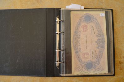 un classeur noir contenant la photo d'un passeport