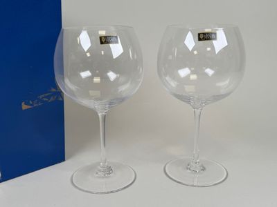 SEVRES France. Deux grands verres à dégustation en cristal. - Photo 1