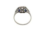 a close up of a ring on a white background