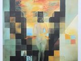 une image représentant un tableau où l'on voit une femme debout devant une croix