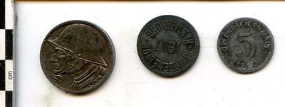 Allemagne. Lot de monnaies de nécessité.