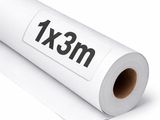 un rouleau de papier blanc sur lequel est inscrit « 1 x 3 m »