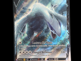 a close up of a pokemon card with a black background