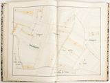an open book with a map of a city on it