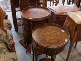 many tables and chairs in a room with a lot of furniture