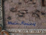 a painting on the wall of a building that has graffiti written on it