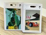 two boxes that have a picture of a race car on them