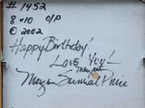 a message written on a piece of paper that says happy birthday