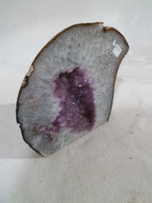 a slice of amethorate on a white surface