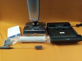 an image of a blender and other items sitting on a table