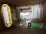a plastic container with a plastic handle and a plastic container with a plastic handle and a plastic container with a plastic handle and a plastic container with a plastic