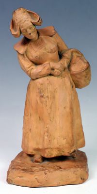 Alfred Jean HALOU (1875-1939) Jeune femme au panier