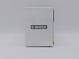 a close up of a white box with a black logo on it