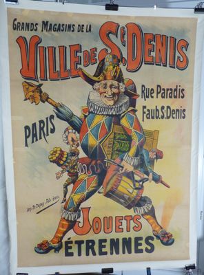affiche vintage française représentant une affiche « Jeuquets Ettremines » représentant une affiche « Jeuquets Ettremines » représentant une affiche « Jeuquets Et
