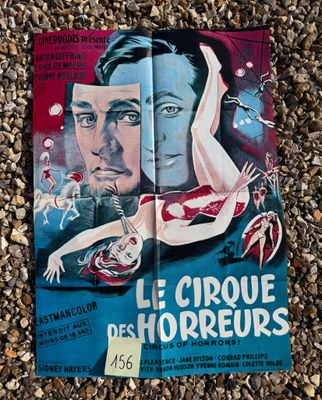 LE CIRQUE DES HORREURS. Film de Sidney Hayers,