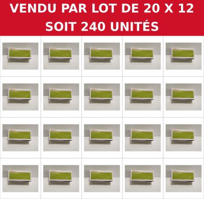 vendu par lot de 20 x 12 soit 240 unites