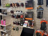 many items on the wall in the store for sale