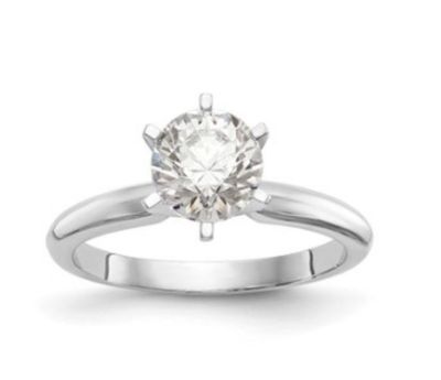 BAGUE EN OR BLANC 18K2.13 GRAMMES ENVELOPPE AVEC UN DIAMANT … - Photo 1