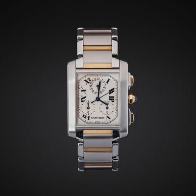 CARTIER « Tank Française Chronoreflex ».