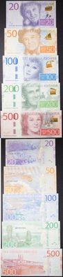 de nombreux types de billets de banque différents sur la table