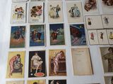 a lot of pictures on the wall of a room