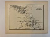 an old map of the british and french islands in the middle of the 20th century