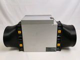 a close up of a black and silver air venter on a white background