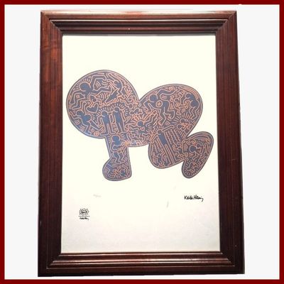 HARING Keith (d'après) : Baby in Blue.