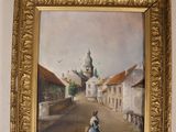 a picture of a painting hanging on the wall