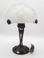 Pied de lampe balustre à monture moderne en fer forgé à déco…