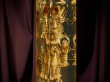 an image of a skeleton in a glass vase