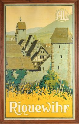 RIQUEWIHR Affiche originale en couleurs