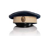 an image of a military hat with a badge on it