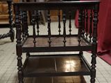 a small table that is on the floor in a room