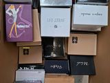 many boxes that are stacked on top of each other