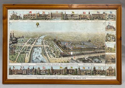an old picture of a picture of a city with buildings and a river