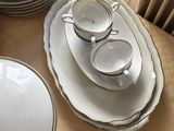 a table with a lot of plates and cups on it
